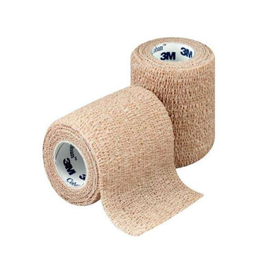 Bandage Coban Wrap Elastic 3"x5yd Latex Tan 24/Package - Surgical Supplies NY